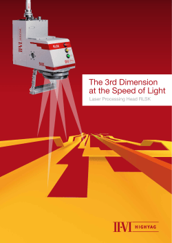 The 3rd Dimension at the Speed of Light