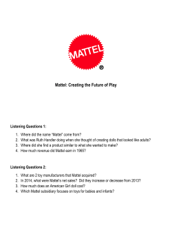 Mattel: Creating the Future of Play