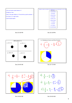 Dec 23 Mult Fractions - St. Charles Public Schools