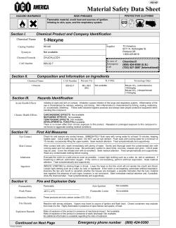 8167 1-Hexyne (English) AAA TCI MSDS A2.0 (DEFAULT