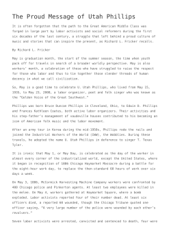 The Proud Message of Utah Phillips