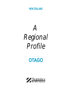 A Regional Profile - Statistics New Zealand