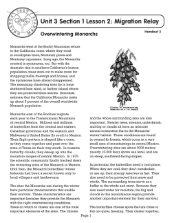 3.1.2.3 Overwintering Monarchs