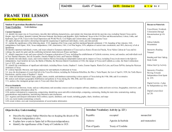 frame the lesson - Trinity Basin Preparatory
