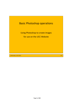 Photoshop Web Images for CMS guide