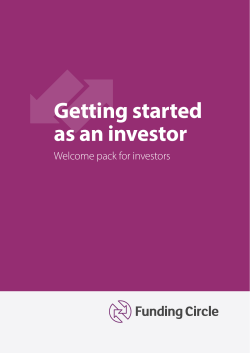 Getting started as an investor