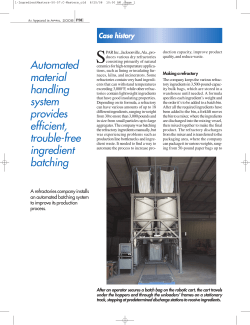 Automated material handling system provides efficient