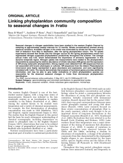 Linking phytoplankton community