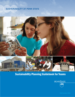 Sustainability Planning Guidebook for Teams