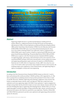 Engineering to Explore the Ocean: