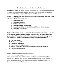 Constitutional Convention Brochure Directions Rubric Highsmith
