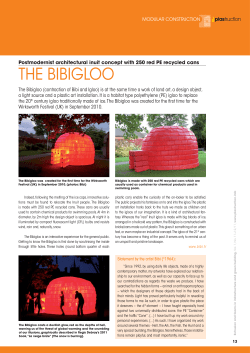 Postmodernist architectural inuit concept with 250 red PE recycled