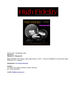 RAMSES-II SC speaker cable single-wiring 2 x 3,00 m