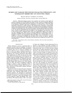 Ecology, 80(8) - Coweeta LTER