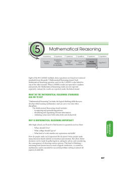 Mathematical Reasoning