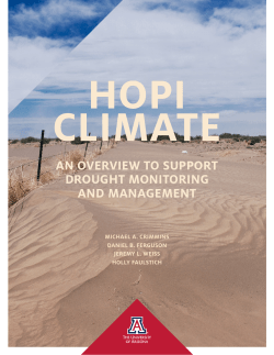Hopi Climate: An Overview to Support Drought Monitoring