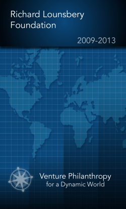 2009-2013 Lounsbery Grantmaking