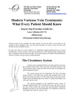 Modern Varicose Vein Treatments: What Every Patient Should Know