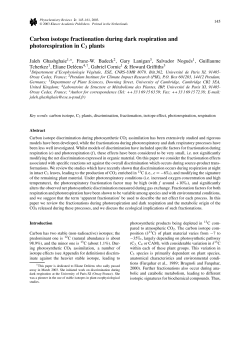 Carbon isotope fractionation during dark respiration and
