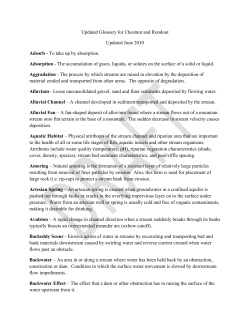 Glossary - Catskill Streams
