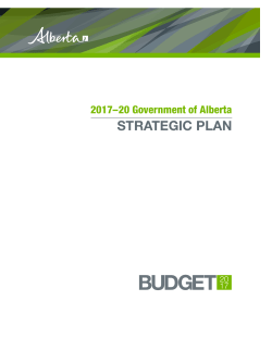 Government of Alberta 2017-20 Strategic Plan