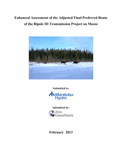 Enhanced Assessment of Bipole III on Moose
