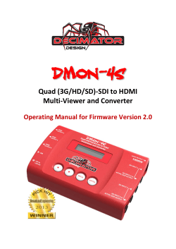 DMON-4S HARDWARE MANUAL FIRMWARE V2.0