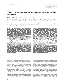 Predictors of 6-minute walk test results in lean, obese and morbidly