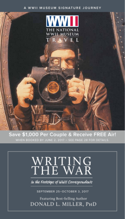 itinerary - The National WWII Museum Tours