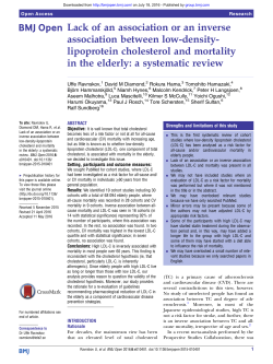 Lack of an association or an inverse association between low