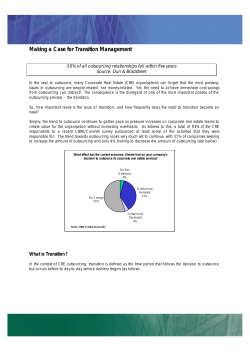 Making a Case for Transition Management
