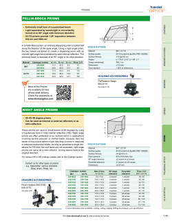 right angle prisms pellin-broca prisms