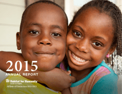 2015 Annual Report - Habitat for Humanity of Greater Los Angeles