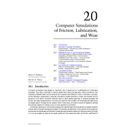 Chapter 20: Computer Simulations of Friction, Lubrication, and Wear