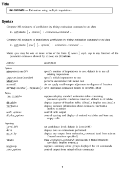 Title Syntax - Stata Press