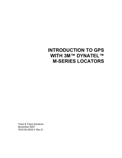 introduction to gps with 3m&trade; dynatel&trade; m