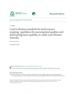 Land evaluation standards for land resource
