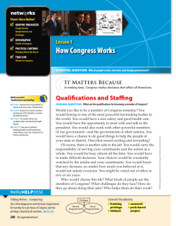 How Congress Works - McGraw