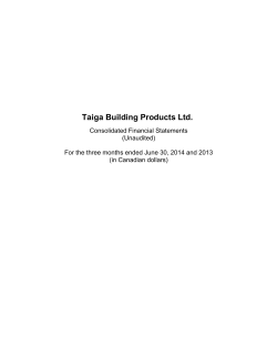 Taiga Building Products Ltd.