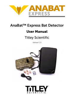 AnaBat&trade; Express Bat Detector