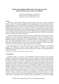 Dealing with significant differential tectonic plate velocities