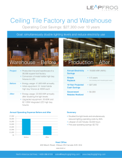 Ceiling Tile Factory and Warehouse