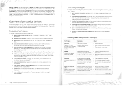 Insight – analysing persuasive language