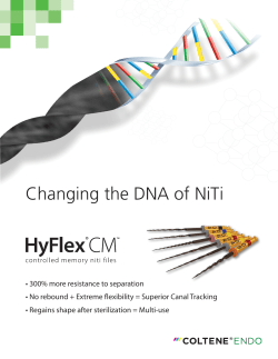 Changing the DNA of NiTi