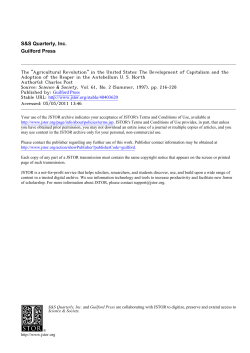 The "Agricultural Revolution" in the United States: The Development