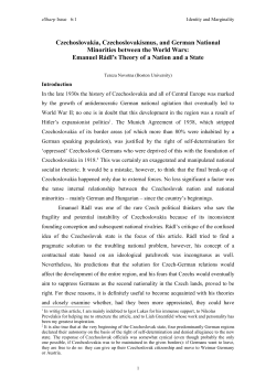 Czechoslovakia, Czechoslovakismus, and German National