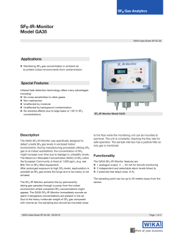 SF6-IR-Monitor Model GA35