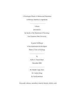 A Sociological Study of Atheism and Naturalism as Minority