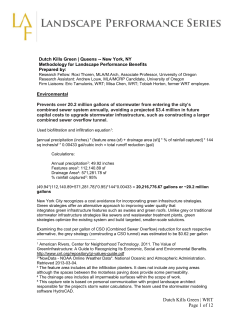 Methods - Landscape Performance Series