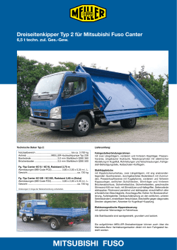 Dreiseitenkipper Typ 2 f&uuml;r Mitsubishi Fuso Canter